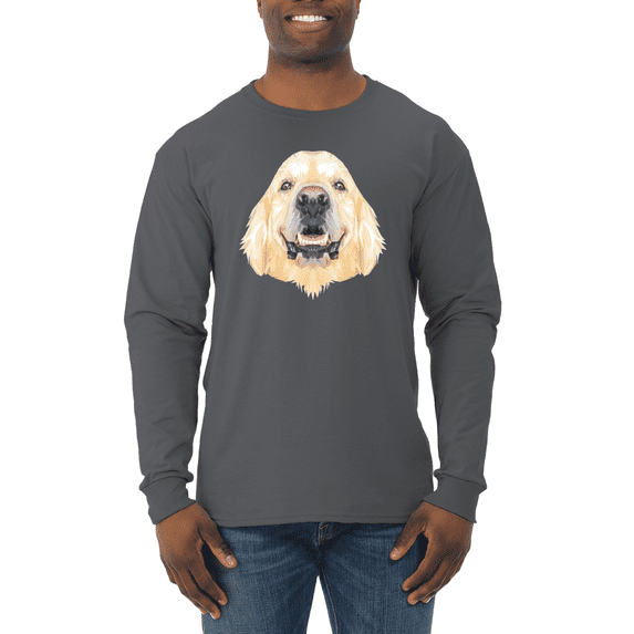 Golden Retriever Dog Animal Lover Mens Long Sleeve Shirt