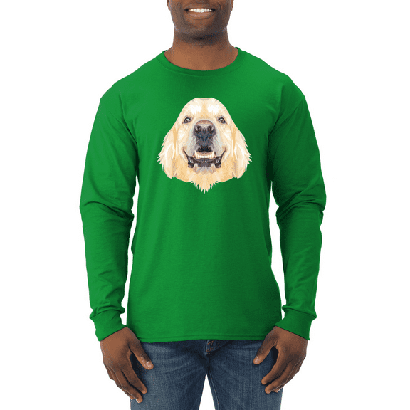 Golden Retriever Dog Animal Lover Mens Long Sleeve Shirt