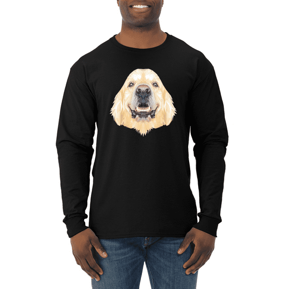 Golden Retriever Dog Animal Lover Mens Long Sleeve Shirt