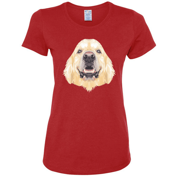 Golden Retriever Dog Animal Lover Womens Graphic T-Shirt
