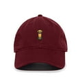 thumbnail image 1 of Golden Retriever Dog Baseball Cap Embroidered Cotton Adjustable Dad Hat Burgundy, 1 of 1