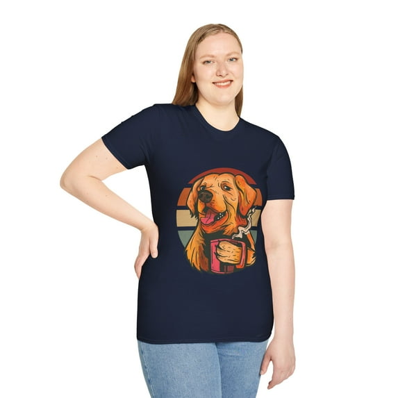 Golden Retriever Dog Coffee Lovers Men Women TShirt