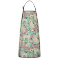 thumbnail image 1 of Golden Retriever Dog and Flowers Apron-Garden Aprons for Women with Pockets-Cotton Linen Waterproof Kitchen Cooking Gardening Aprons Adjustable for Kitchen,Cooking,BBQ and Salon 33x27 Inch, 1 of 7