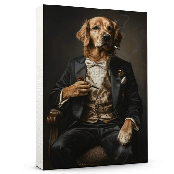 Golden Retriever Dog Painting Poster Art Print Home Dog Canvas Wall Art Bedroom Decor Painting Canvas Wall Art Living Room Posters Gifts