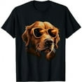 thumbnail image 1 of Golden Retriever Dog Sunglasses for Children Boys Girls T-Shirt, 1 of 5