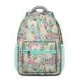 thumbnail image 1 of Golden Retriever Dog and Flowers Backpack for School,Cute School Bag,Schoolbag with Adjustable Shoulder Straps & Padded Back,15.3"x11"x6.7", 1 of 6
