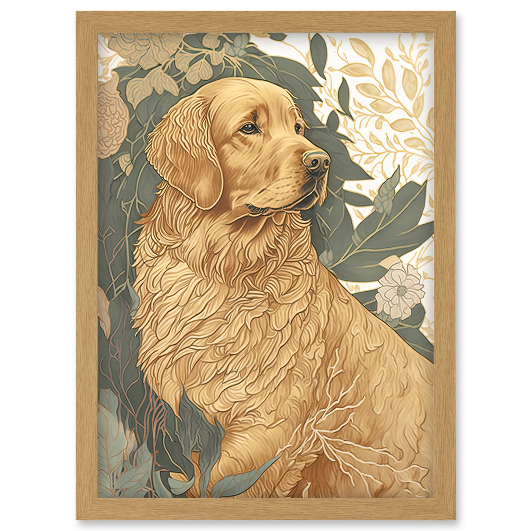 Golden-Retriever-Dog-in-Nature