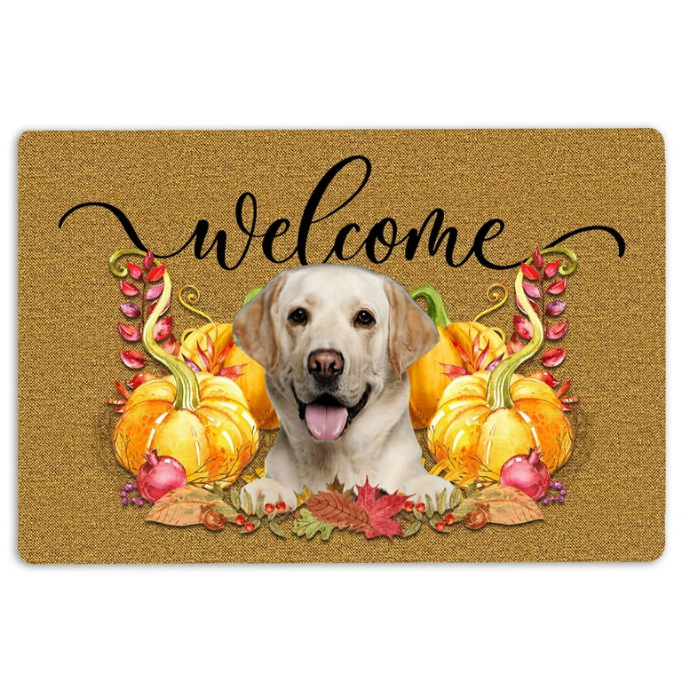 Golden retriever welcome mat sales