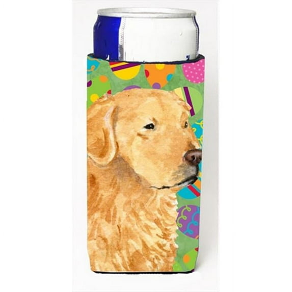 Golden Retriever Easter Eggtravaganza Michelob Ultra bottle sleeves For Slim Cans