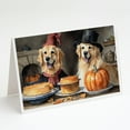 thumbnail image 1 of Golden Retriever Fall Kitchen Pumpkins Greeting Cards and Envelopes Pack of 8 7 in x 5 in, 1 of 3
