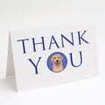 thumbnail image 1 of Golden Retriever Fawn #3 Thank You Greeting Cards and Envelopes Pack of 8 7 in x 5 in, 1 of 3