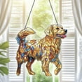 thumbnail image 1 of Golden Retriever Flat 2D Acrylic Suncatcher, Golden Retriever Ornaments, Golden Retriever Decor, Golden Retriever Gifts For Women Men, 1 of 6