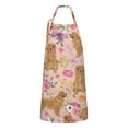 thumbnail image 1 of Golden Retriever with Flowers Apron-Garden Aprons for Women with Pockets-Cotton Linen Waterproof Kitchen Cooking Gardening Aprons Adjustable for Kitchen,Cooking,BBQ and Salon 33x27 Inch, 1 of 7