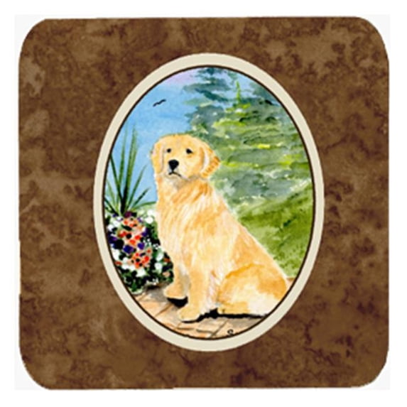 Golden Retriever Foam Coasters, Set Of 4
