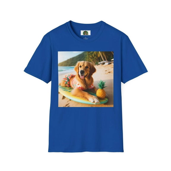 Golden Retriever Girl Unisex Softstyle T-Shirt