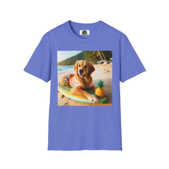 Golden Retriever Girl Unisex Softstyle T-Shirt