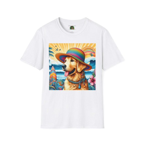 Golden Retriever Girl Unisex Softstyle T-Shirt