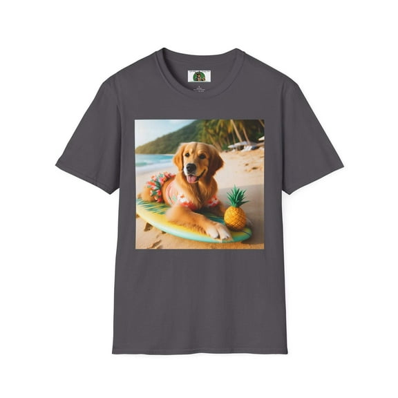 Golden Retriever Girl Unisex Softstyle T-Shirt