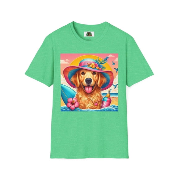 Golden Retriever Girl Unisex Softstyle T-Shirt