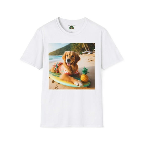 Golden Retriever Girl Unisex Softstyle T-Shirt