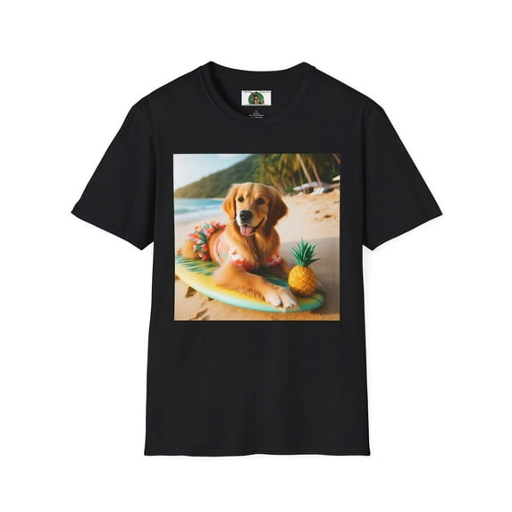 Golden Retriever Girl Unisex Softstyle T-Shirt