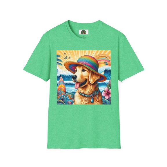 Golden Retriever Girl Unisex Softstyle T-Shirt