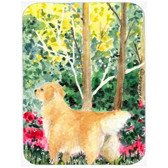 Golden Retriever Glass Cutting Board, Large