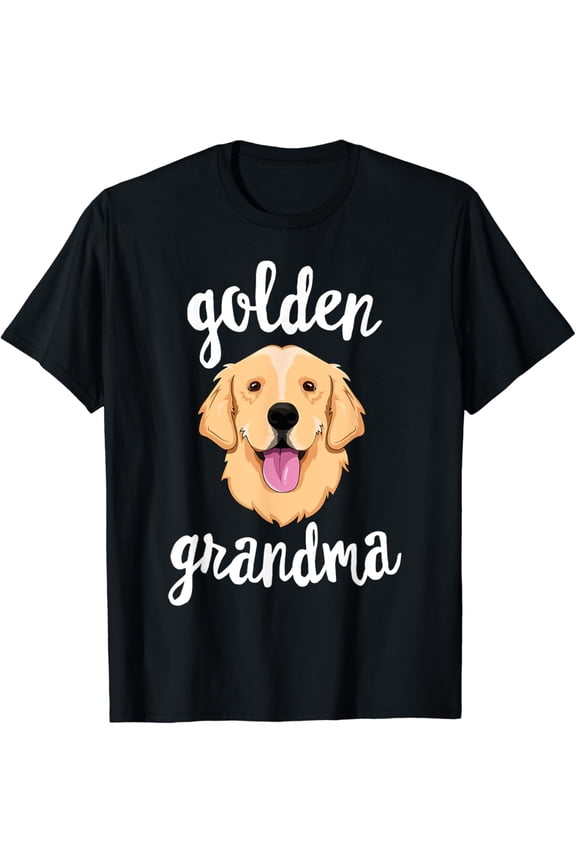 Golden Retriever Grandma T-Shirt Women Mom Dog Owner T-Shirt