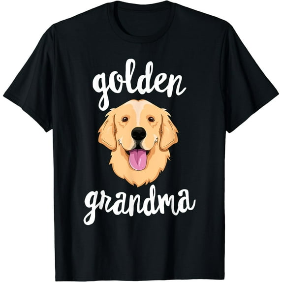 Golden Retriever Grandma T-Shirt Women Mom Dog Owner T-Shirt