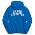 thumbnail image 1 of Golden Retriever Graphic Royal Men's Cotton Pullover Hoodie, 1 of 1