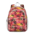 thumbnail image 1 of Golden Retriever Hawaiian Backpack for School,Cute School Bag,Schoolbag with Adjustable Shoulder Straps & Padded Back,15"x11.42"x5.5", 1 of 6
