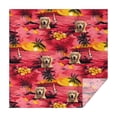 thumbnail image 1 of Golden Retriever Hawaiian Square Tablecloth,Waterproof Square Table Cover,Wipeable Spillproof Washable Table Cover for Home Kitchen Party Decor 60"x60"(152x152cm), 1 of 6