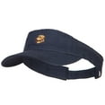 thumbnail image 1 of Golden Retriever Head Embroidered Pro Style Cotton Washed Visor - Navy OSFM, 1 of 5