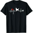 thumbnail image 1 of Golden Retriever Heartbeat Funny Dog Owner Lover Graphic T-Shirt, 1 of 3