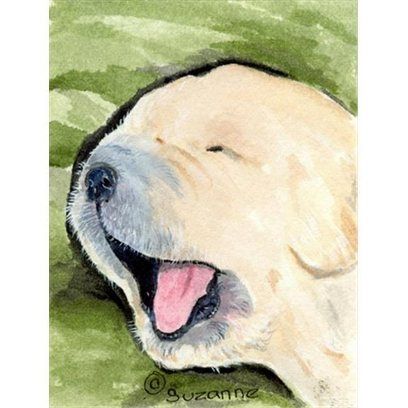 Golden Retriever House Size Canvas Flag