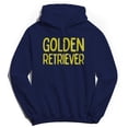 thumbnail image 1 of Golden Retriever Humor Graphic Navy Men's Crewneck Sweatshirt Hoodie, 1 of 5