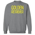 thumbnail image 1 of Golden Retriever Humor Graphic Sport Grey Men's Crewneck Sweatshirt, 1 of 1