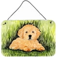 thumbnail image 1 of Golden Retriever Indoor Aluminium Metal Wall Or Door Hanging Prints, 1 of 1