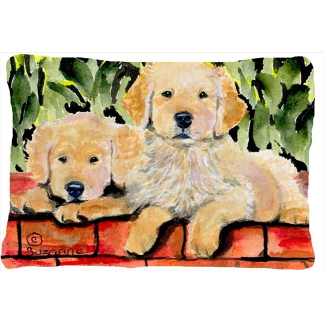 Golden Retriever Indoor & Outdoor Decorative Fabric Pillow - 12 x 16 in.
