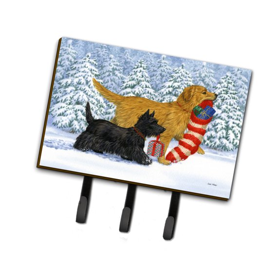 Golden Retriever Keep Up There Scottie! Leash or Key Holder
