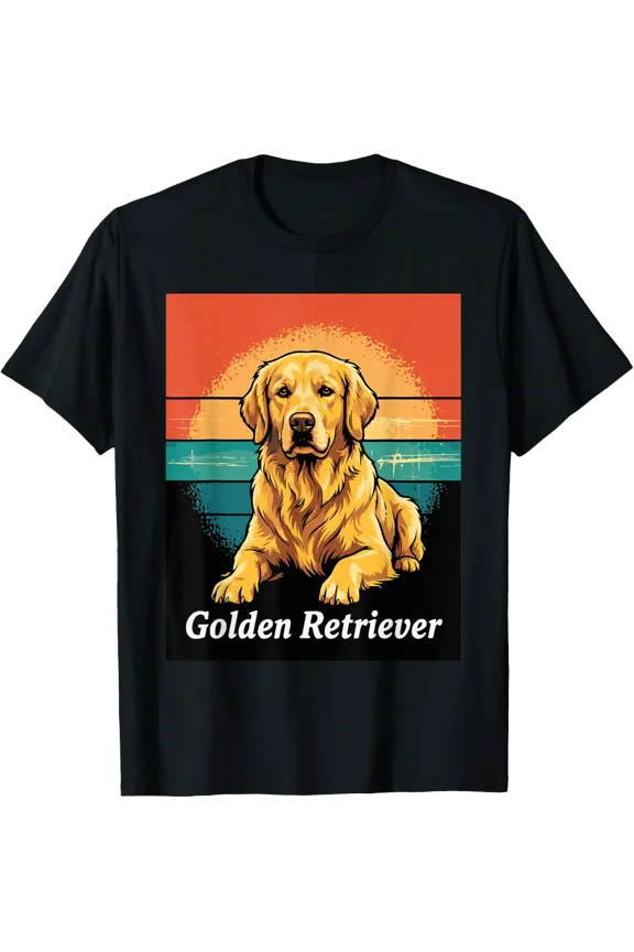 Golden Retriever Lab Dog Puppy Design T-Shirt