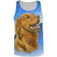 thumbnail image 1 of Golden Retriever Live Forever All Over Adult Tank Top - 2X-Large, 1 of 2