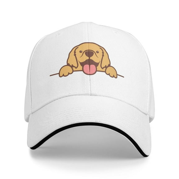 Golden Retriever Logo Unisex Adult Baseball Caps Adjustable Casquette Dad Hat Sandwich Cap Outdoors Headwear