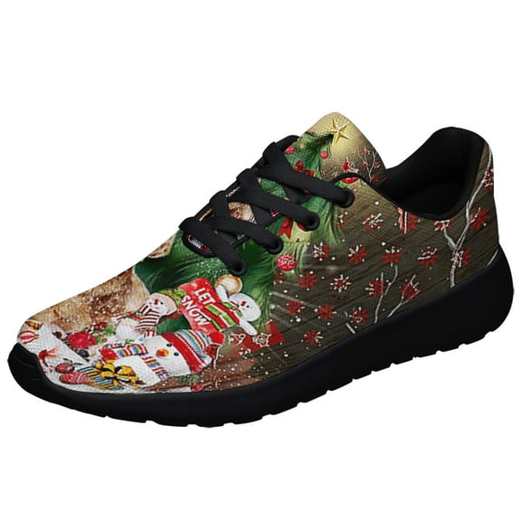 Golden Retriever Merry ChriStas Shoes Sneakers Black Size 13