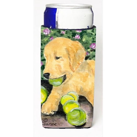 Golden Retriever Michelob Ultra bottle sleeves For Slim Cans - 12 Oz.