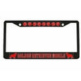 thumbnail image 1 of Golden Retriever Mobile Style Dog Metal License Plate Frame Personalized/Car Accessories Car Tag Holder Cover Carbon (Black/Carbon/Red), 1 of 2