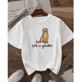 thumbnail image 1 of Golden Retriever Mom Gender Neutral T-Shirt, Golden Retriever Mom Sweater, Life Is Gold Shirt, Gift For Dog Lovers, Dog Casual Crewneck T-Shirt, 1 of 5