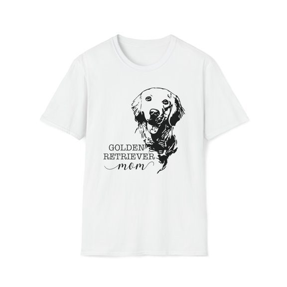 Golden Retriever Mom Gift, Gildan Unisex Softstyle Shirt, Graphic Tee S-3XL