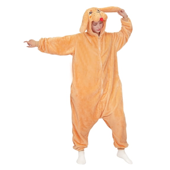Golden Retriever Onesie, Dog Costume for Adults, Animal Halloween Cosplay Costume Sleepwear for Women Men