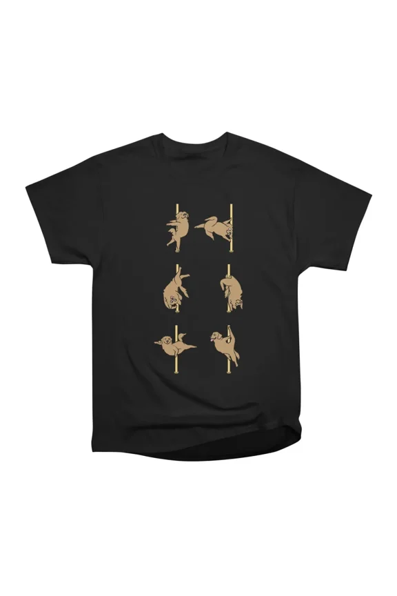 Golden Retriever Pole Dancing Club T-Shirt Tee Gift For Him Merch For Her Apparel For Frie